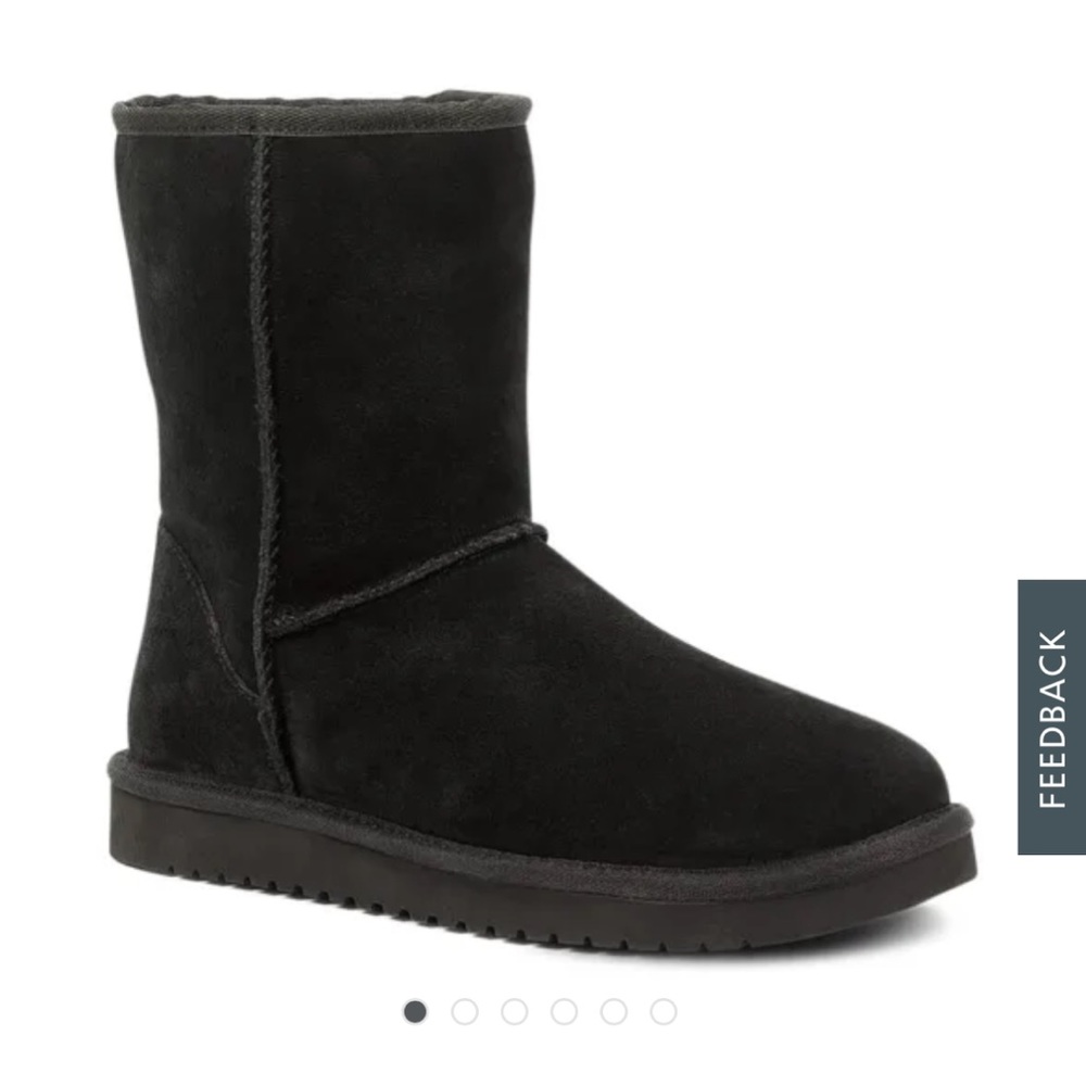 •KOOLBURRA BY UGG•WOMEN'S BLACK KOOLA SHORT ANKLE BOOTS SIZE 7